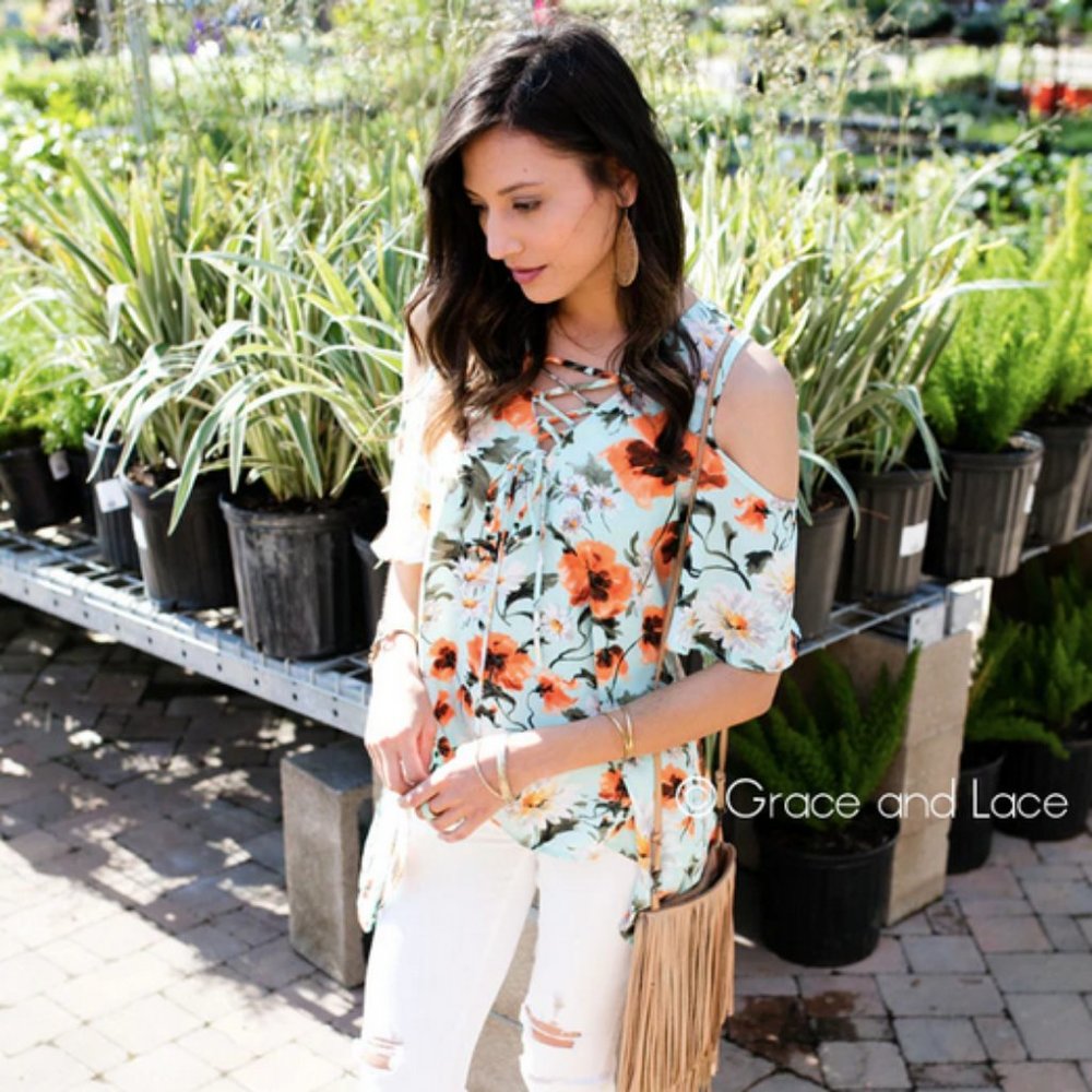 New Grace and Lace floral shirt